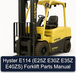Hyster E114 (e25z E30Z E35Z E40zs) Forklift Parts Catalog PDF