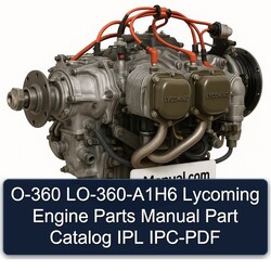 Lycoming O 360 Series O-360 Lo-360-a1h6 Engine Parts IPL IPC Catalog PDF