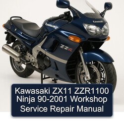 2001 Kawasaki Ninja ZX11 ZZR1100 90 Service Repair Workshop Manual PDF