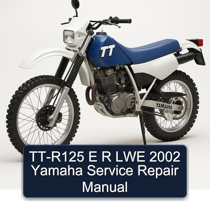 2002 Yamaha TT Models TT-R125 E R LWE Service Repair Workshop Manual PDF