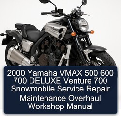 2000 Yamaha Vmax 500 600 700 Deluxe Venture Snowmobile Service Repair Workshop Manual PDF