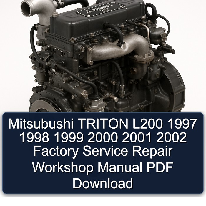 1997-2002 Mitsubishi S 4 K Series Mitsubushi Triton L200 Service Repair Workshop Manual PDF