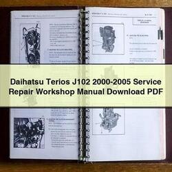 2000-2005 Daihatsu Terios J102 Service Repair Workshop Manual PDF