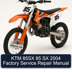 2004 KTM 85 85SX SX Service Repair Workshop Manual PDF