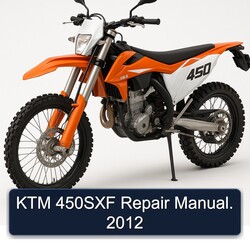 2012 KTM 450SXF Service Repair Workshop Manual PDF