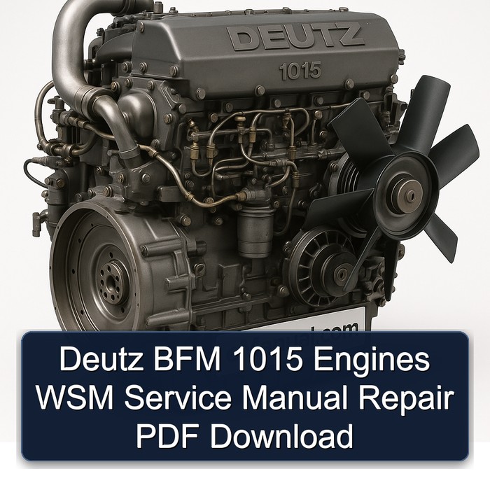 Deutz 1015 BFM Engines WSM Service Repair Workshop Manual PDF