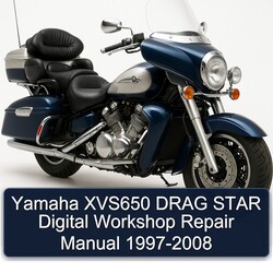 1997-2008 Yamaha XVS Models XVS650 Drag Star Digital Service Repair Workshop Manual PDF