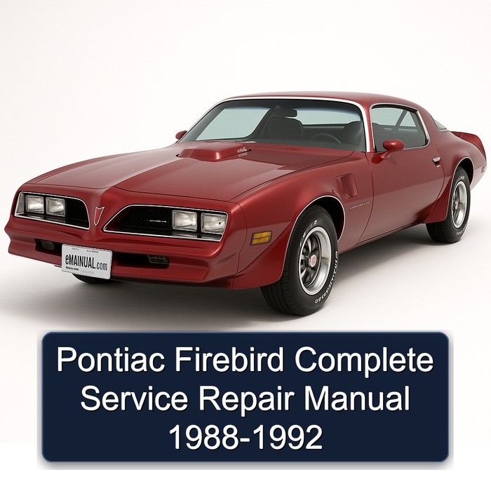 1988-1992 Pontiac Firebird Service Repair Workshop Manual PDF
