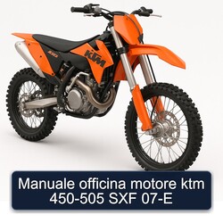 KTM 450 Manuale Officina Motore -505 SXF 07-E Service Repair Workshop Manual PDF