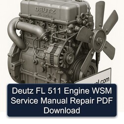 Deutz FL Series 511 Engine WSM Service Repair Workshop Manual PDF