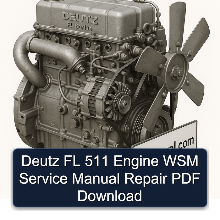 Deutz FL Series 511 Engine WSM Service Repair Workshop Manual PDF