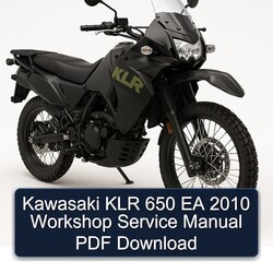 Kawasaki KLR 650 EA 2010 Workshop Service Manual PDF Download
