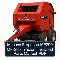 Massey Ferguson MF290 MF-290 Tractor Illustrated Parts Catalog PDF