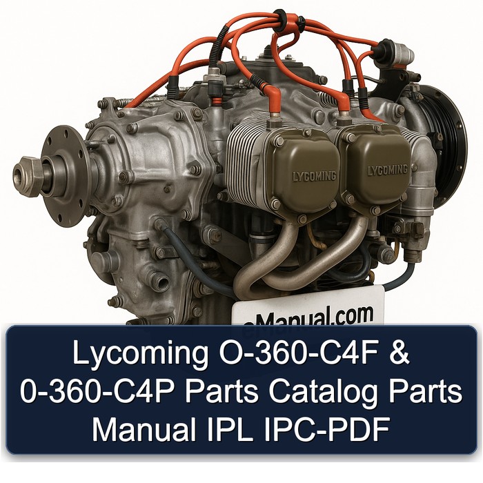 Lycoming O 360 Series O-360-c4f 0-360-c4p Parts IPL IPC Catalog PDF