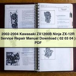 2002-2004 Kawasaki Ninja ZX1200B ZX-12R ( 02 03 04 ) Service Repair Workshop Manual PDF