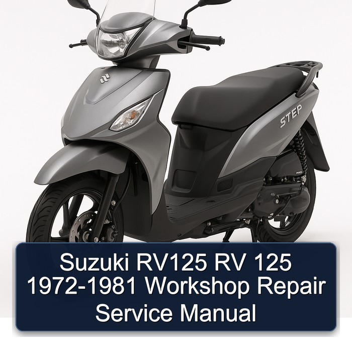 1972-1981 Suzuki UY Step Models RV125 RV 125 Service Repair Workshop Manual PDF