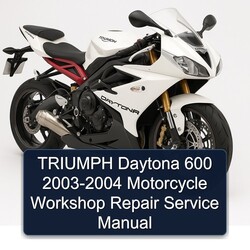 2003-2004 Triumph Daytona 600 - Motorcycle Service Repair Workshop Manual PDF