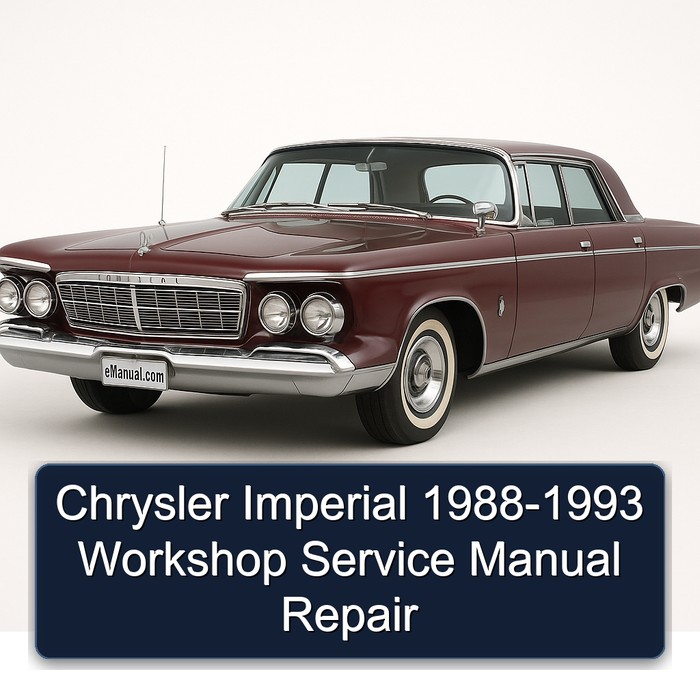 1988-1993 Chrysler Imperial Service Repair Workshop Manual PDF