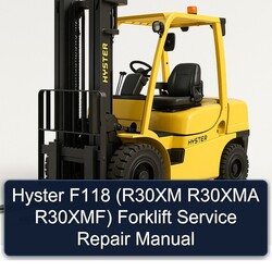 Hyster F118 (r30xm R30XMA R30xmf) Forklift Service Repair Workshop Manual PDF