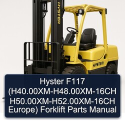 Hyster F117 (h40.00xm-h48.00xm-16ch H50.00xm-h52.00xm-16ch Europe) Forklift Parts Catalog PDF