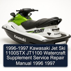 1996-1997 Kawasaki Jet Ski 1100STX JT1100 Watercraft Supplement Service Repair Workshop Manual PDF