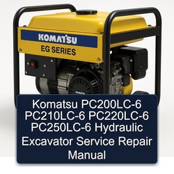 Komatsu Pc200lc-6 Pc210lc-6 Pc220lc-6 Pc250lc-6 Hydraulic Excavator Service Repair Workshop Manual PDF