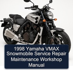 1998 Yamaha Vmax Snowmobile Service Repair Workshop Manual PDF