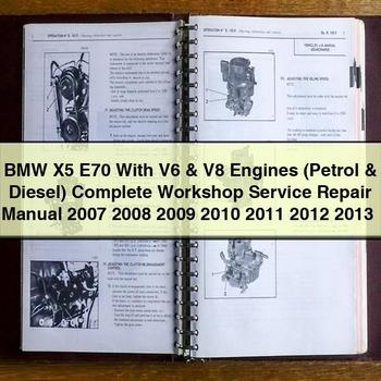 2007-2013 BMW 2 Series X5 E70 V6 V8 Engines (petrol Diesel) Service Repair Workshop Manual PDF