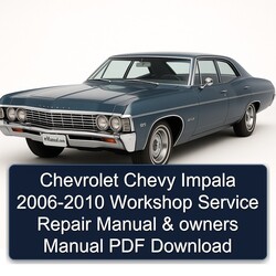 2006-2010 Chevrolet Chevy Impala - Owners Owner's Manual PDF