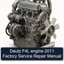 2011 Deutz F4L Engine Service Repair Workshop Manual PDF