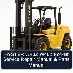 Hyster W40Z W45Z Forklift Parts Catalog PDF