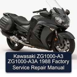 1988 Kawasaki Concours Models Zg1000-a3 Zg1000-a3a Service Repair Workshop Manual PDF