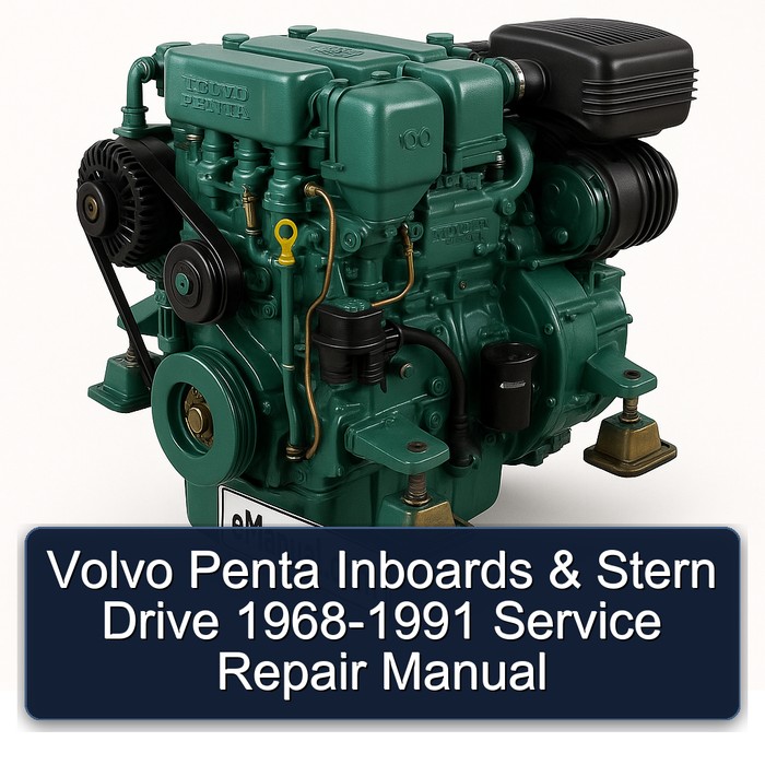 1968-1991 Volvo Penta Inboards Stern Drive Service Repair Workshop Manual PDF