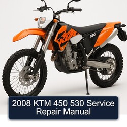 2008 KTM 450 Service Repair Workshop Manual PDF
