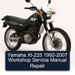 1992-2007 Yamaha XT Models XT-225 Service Repair Workshop Manual PDF