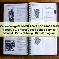 Canon Imagerunner Advance 8105 / 8095 8085 6075 6065 6055 Series Parts Catalog PDF