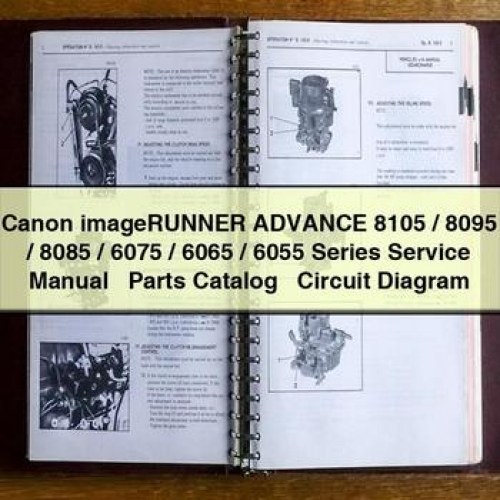 Canon Imagerunner Advance 8105 / 8095 8085 6075 6065 6055 Series Parts Catalog PDF