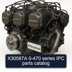 Continental O 470 Series X30587A 0-470 IPC Parts Catalog PDF
