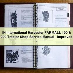 IH International Harvester Farmall 100 200 Tractor Shop -improved Service Repair Workshop Manual PDF