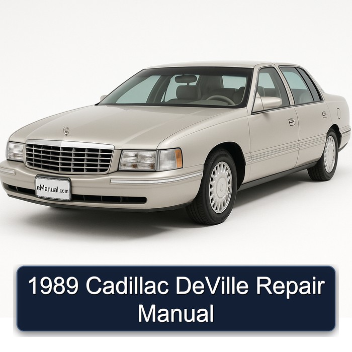 1989 Cadillac Deville Service Repair Workshop Manual PDF