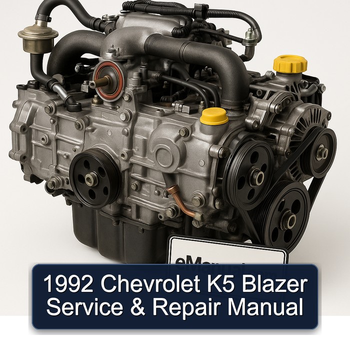 1992 Subaru EA Series Chevrolet K5 Blazer Service Repair Workshop Manual PDF
