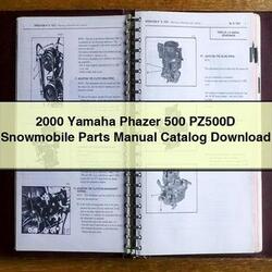 2000 Yamaha Phazer 500 PZ500D Snowmobile Parts Catalog PDF