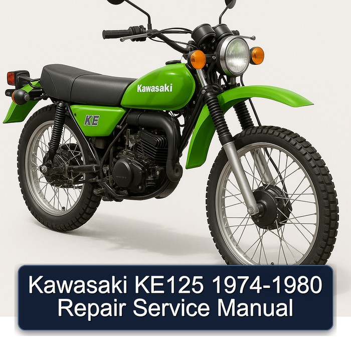 1974-1980 Kawasaki KE Models KE125 Service Repair Workshop Manual PDF
