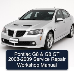 2008-2009 Pontiac G8 Service Repair Workshop Manual PDF