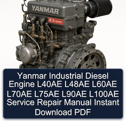 Yanmar 2 S Series Industrial Diesel Engine L40AE L48AE L60AE L70AE L75AE L90AE L100AE Service Repair Workshop Manual PDF