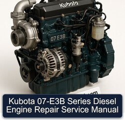 Kubota 07-E3B Series Diesel Engine Service Repair Workshop Manual PDF