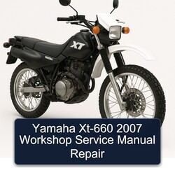Yamaha Xt-660 2007 Workshop Service Manual Repair 