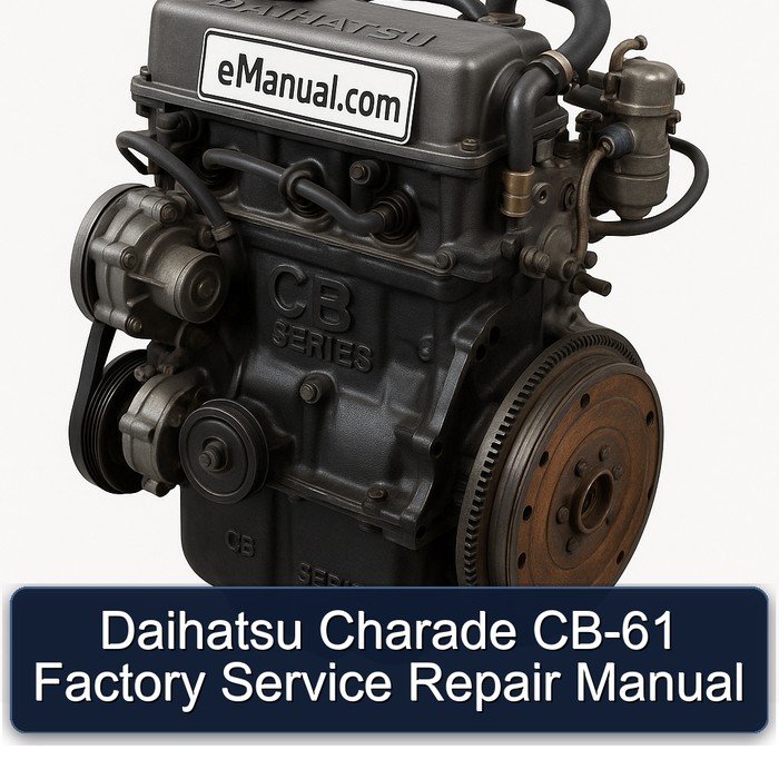 Daihatsu CB Series Charade CB-61 Service Repair Workshop Manual PDF