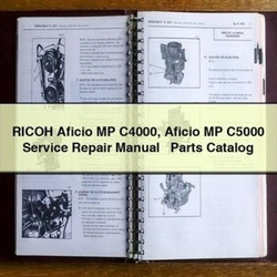 Ricoh Aficio MP C4000 C5000 Parts Catalog PDF