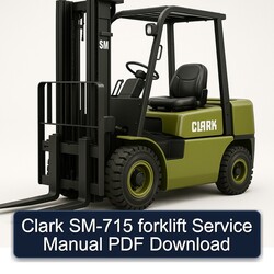 Clark SM-715 Forklift Service Repair Workshop Manual PDF